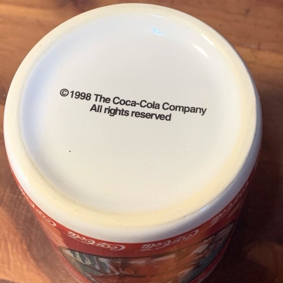 Vintage 1998 Coca Cola Christmas Cookie Plate & Tumbler - Enesco - Picture 4 of 9